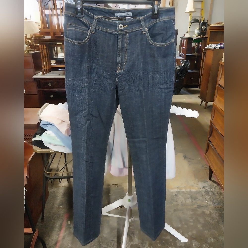 Chico's Platinum Dark Blue Denim Jeans